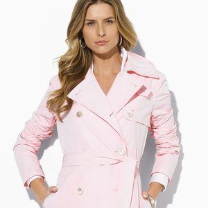 COPY - Lauren Ralph Lauren pink belted trench coat